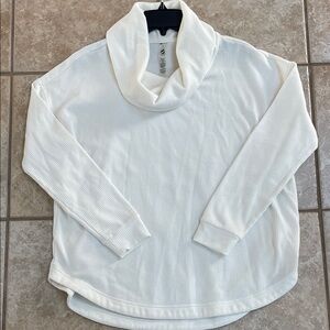 Lou & Grey Cream Cowl Neck Sweater/shirt